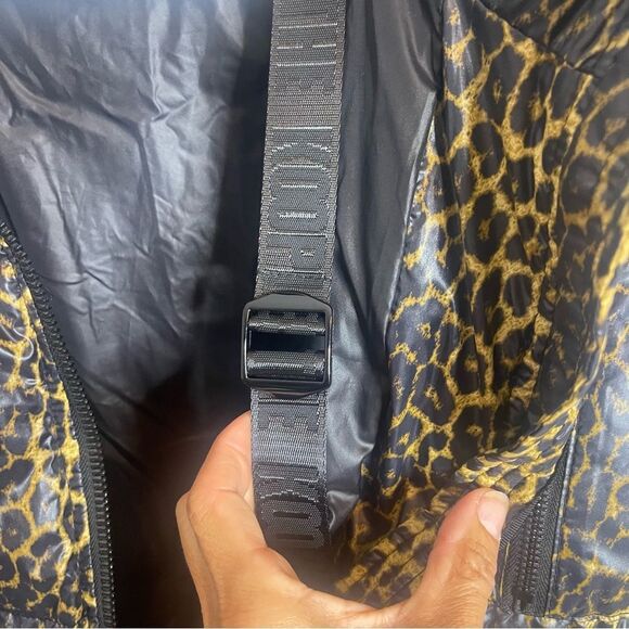 $725 The Kooples Leopard Print Puffer Jacket Coat NWT LARGE - Picture 10 of 11